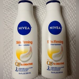 Nivea Skin Firming Lotion with Q10 Lot of Two Bottles 16.8oz Total New